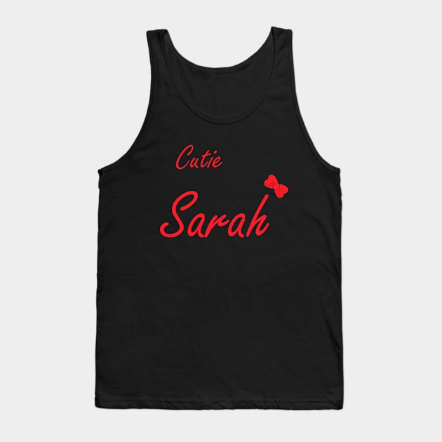 Cutie Sarah Tank Top by halazidan